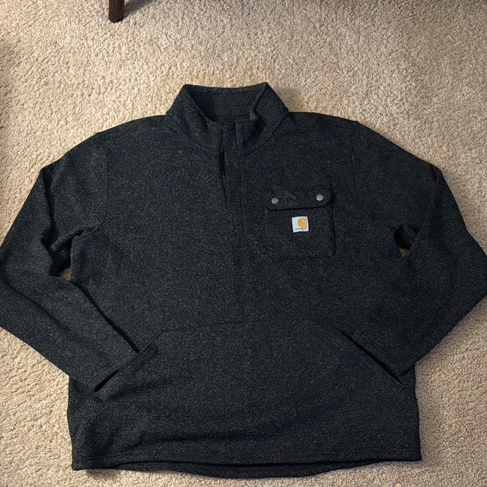 Carhartt Men's Zip Up Black Sweater
